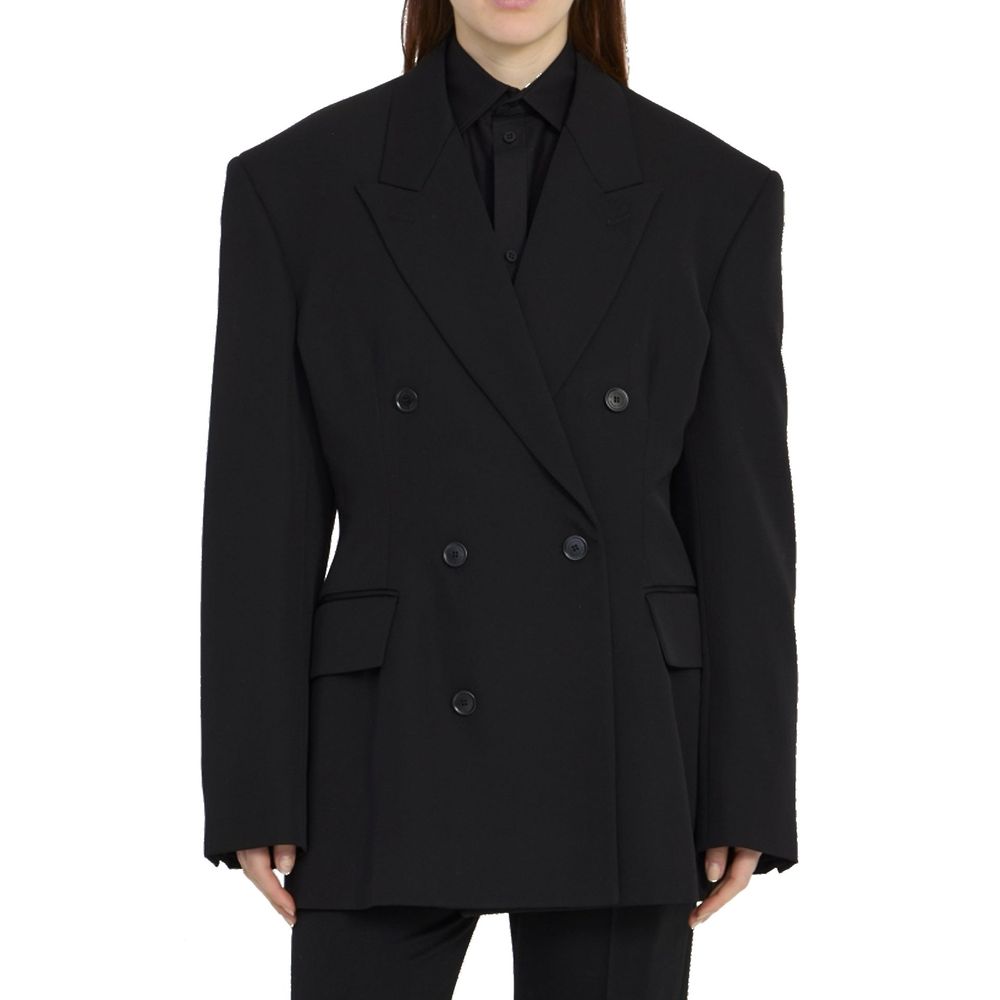Balenciaga Black Wool women Coat