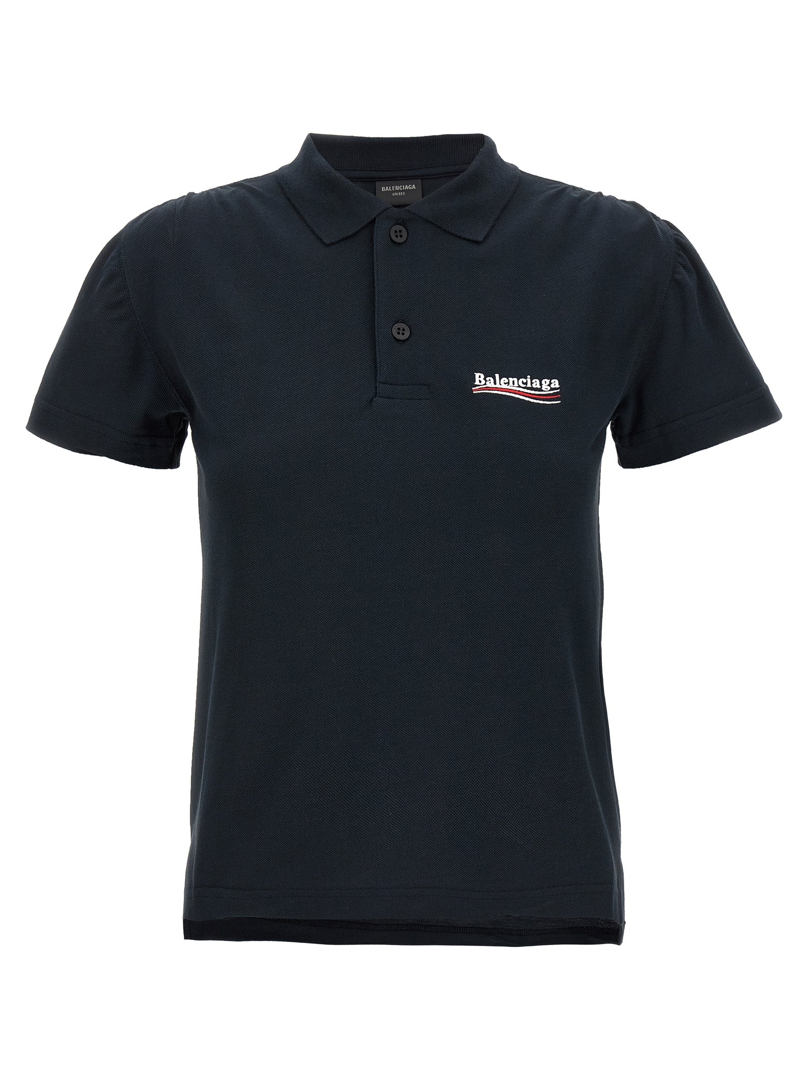Balenciaga Blue Cotton Polo Women's Shirt