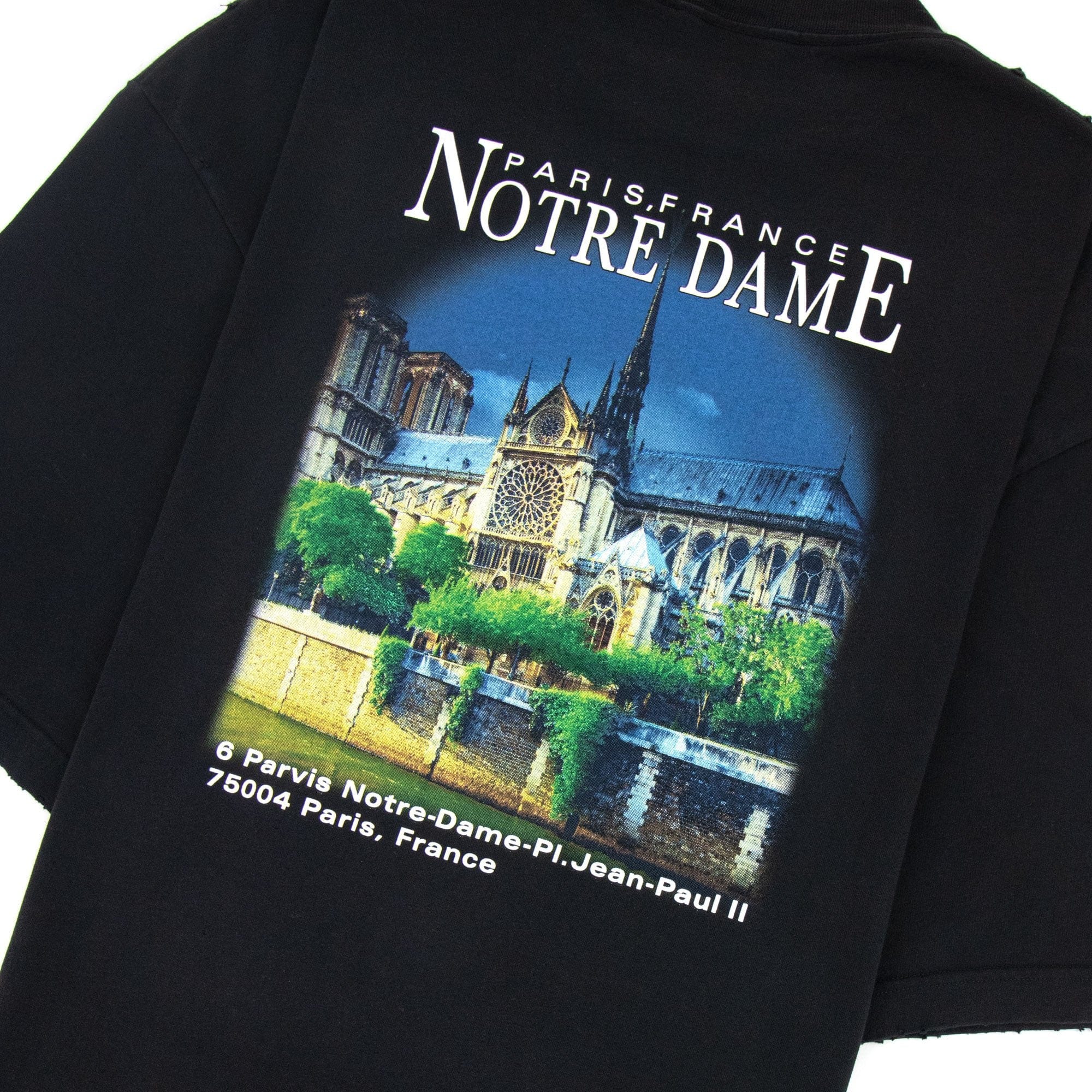 Balenciaga Sacr?-Coeur Print Oversized T-shirt Black