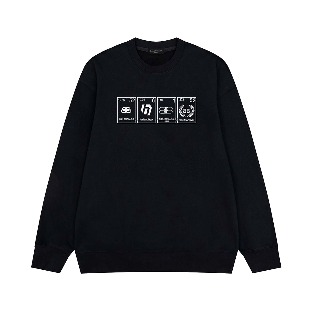 Balenciaga  Crew Neck Letter Sweatshirt