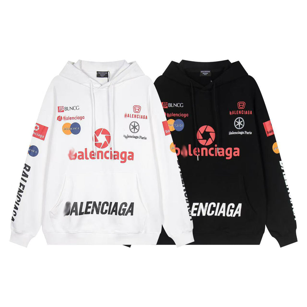 Balenciaga LOGO Print Gradient Hoodie