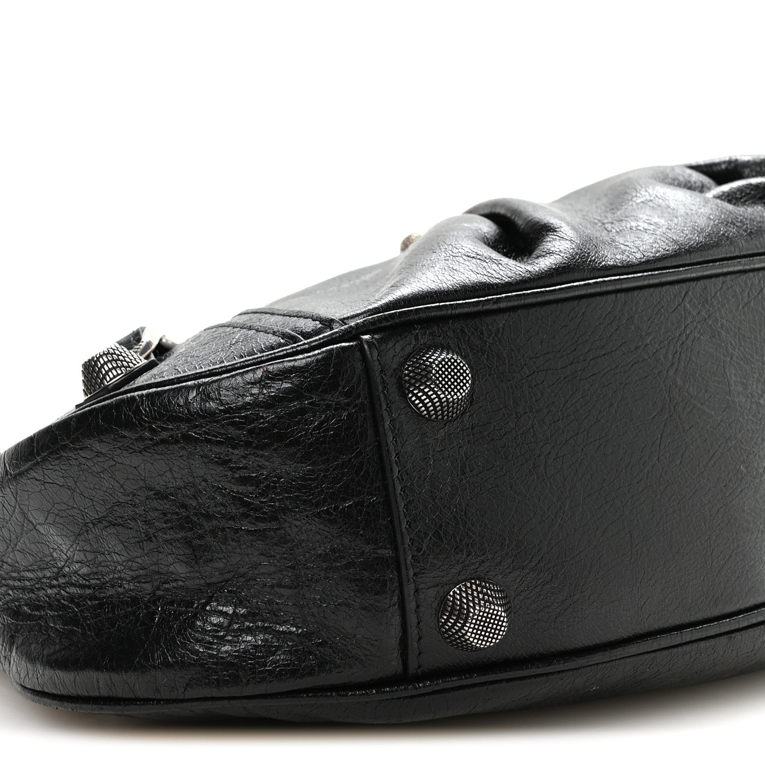 Agneau Arena Small Le Cagole Shoulder Bag Black