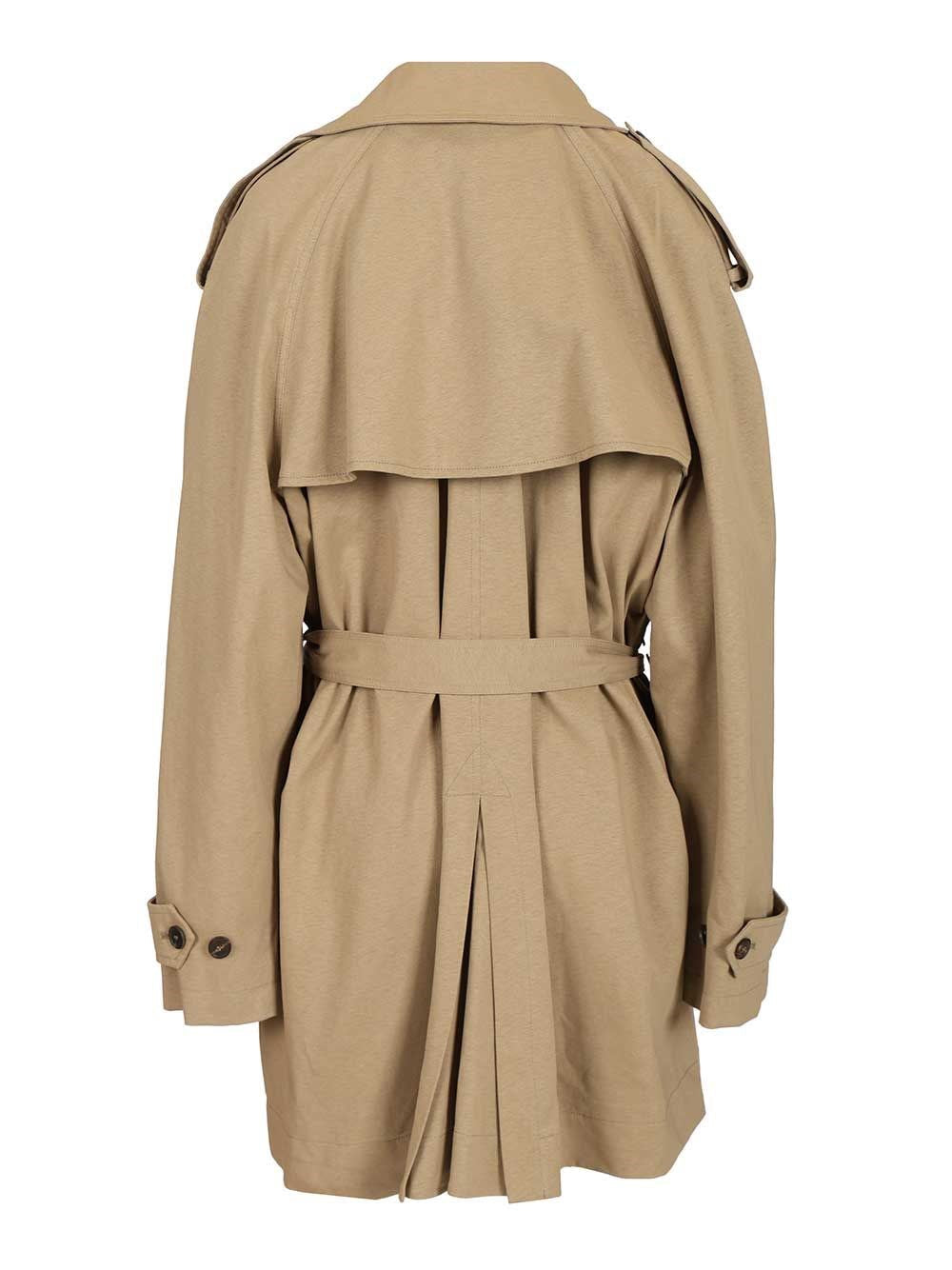 Balenciaga Women Cropped Trench Coat