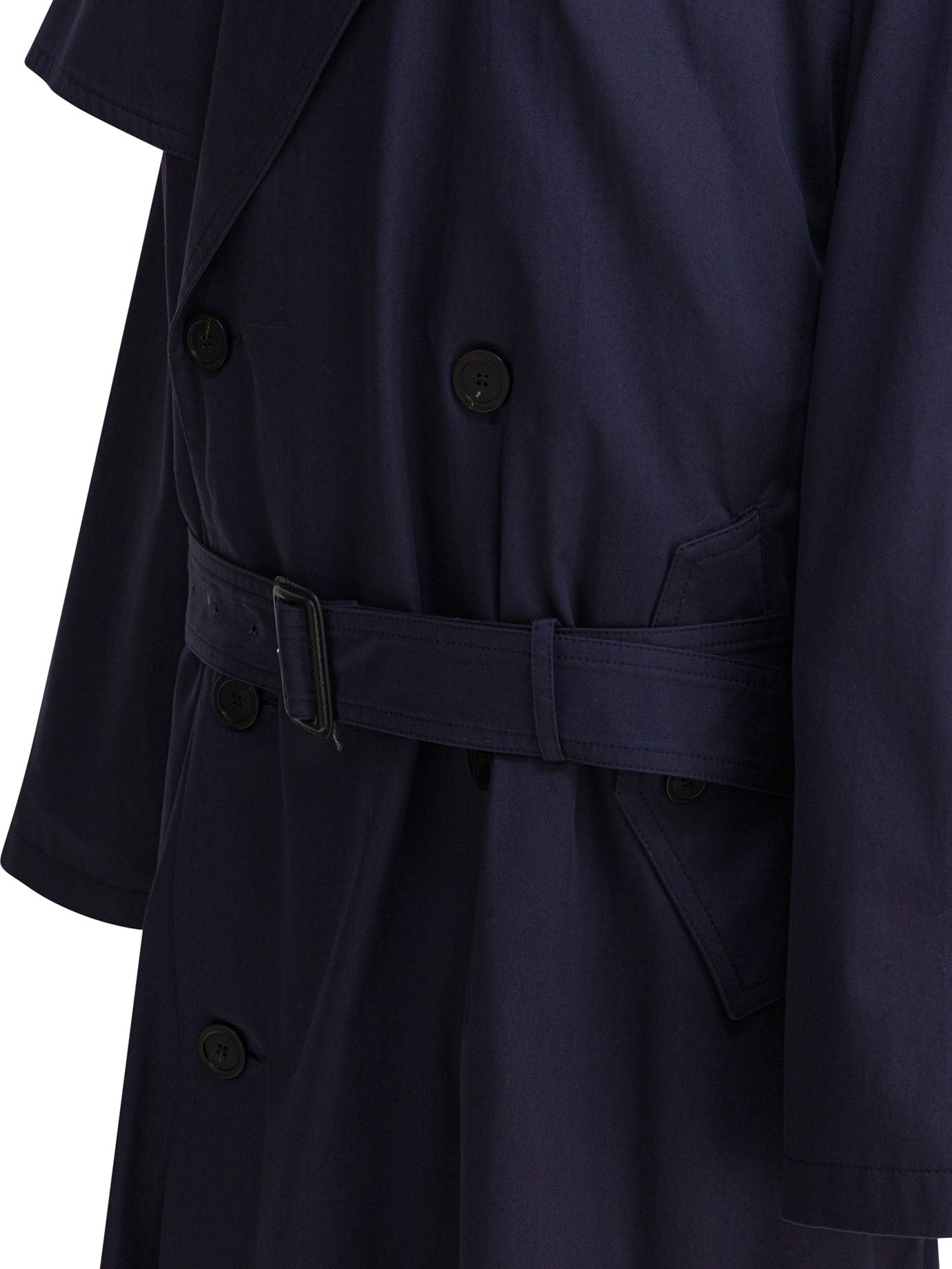Balenciaga Women Cotton Coat Blue