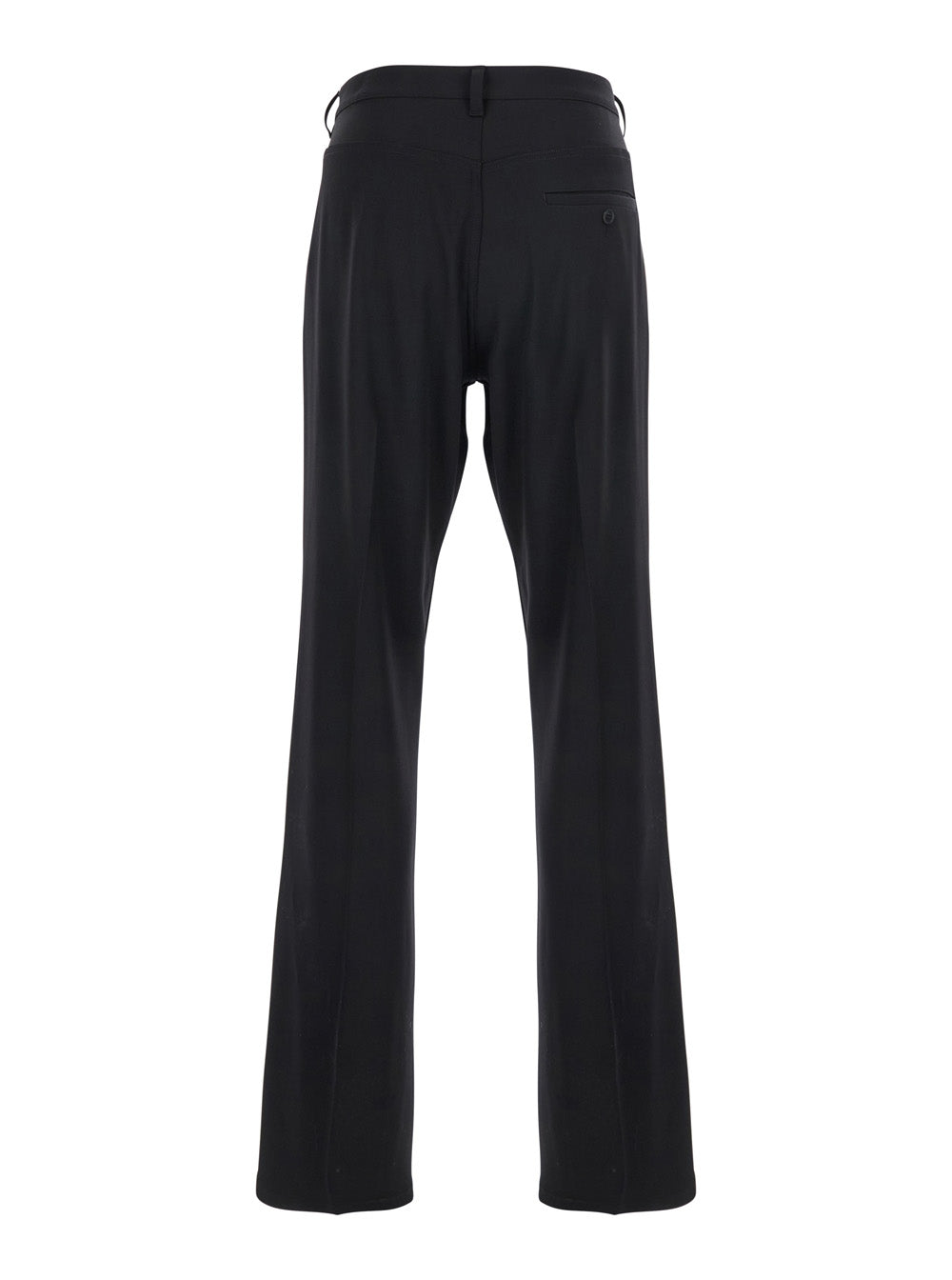 Balenciaga Men Black Tailored Trousers With Belt Loops In Wool Man