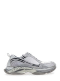 Balenciaga Men 'Triple S.2 ' Grey Sneakers With Logo On The Front And Back And Worn Effect In Leather For Men