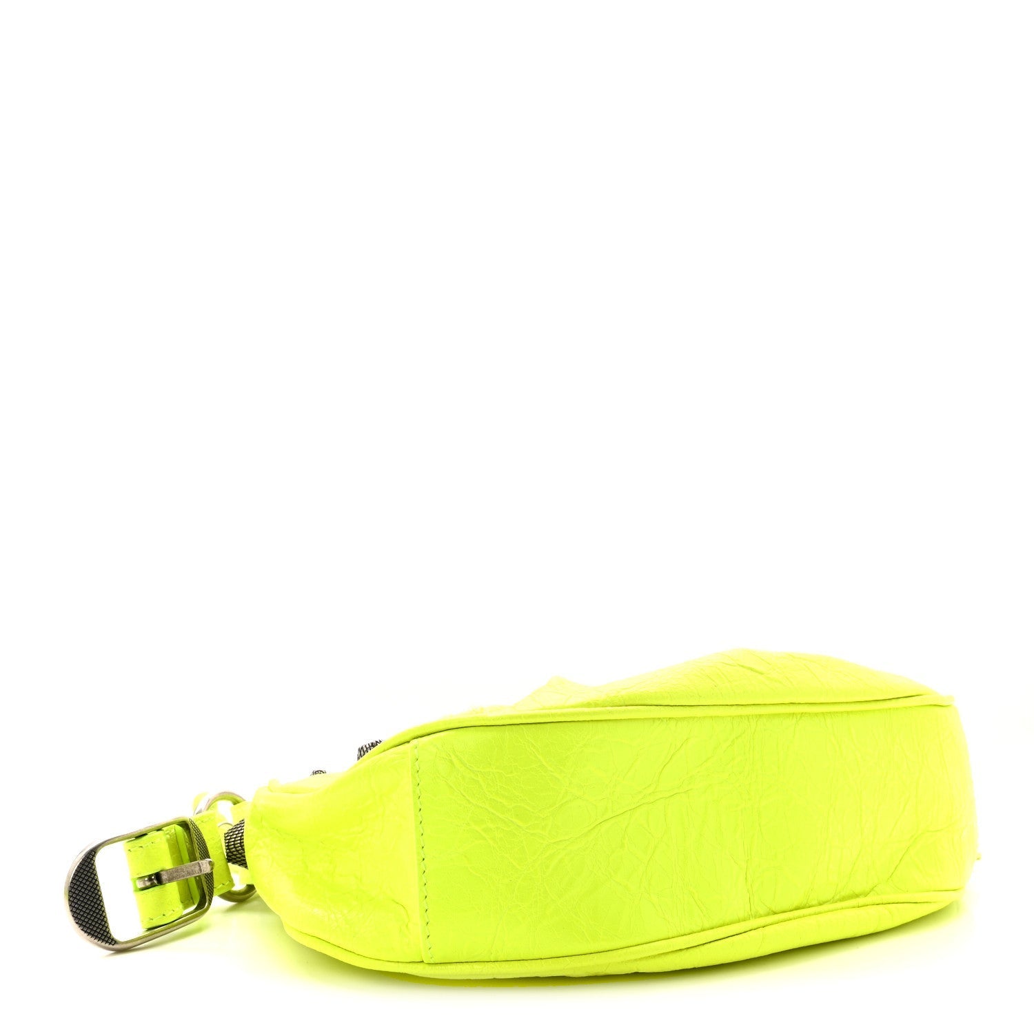 Agneau Arena Le Cagole Shoulder Bag XS Fluo Yellow