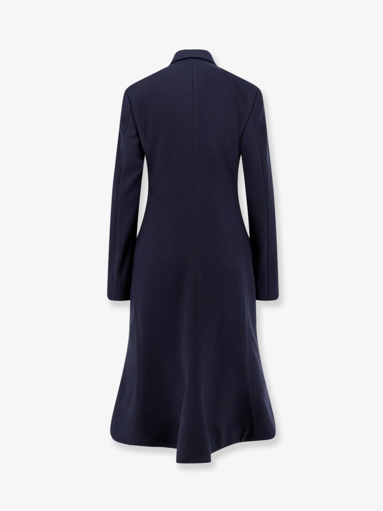 Balenciaga Women Godet Midi Double-Breasted Wool Coat