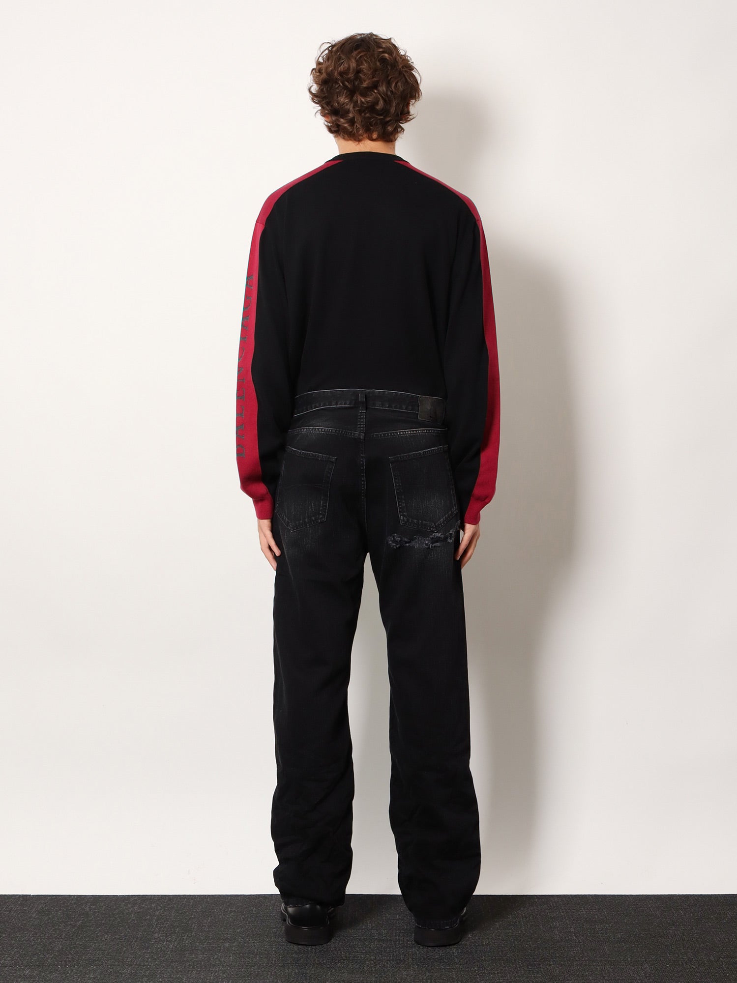 Balenciaga Men Black Denim Jeans