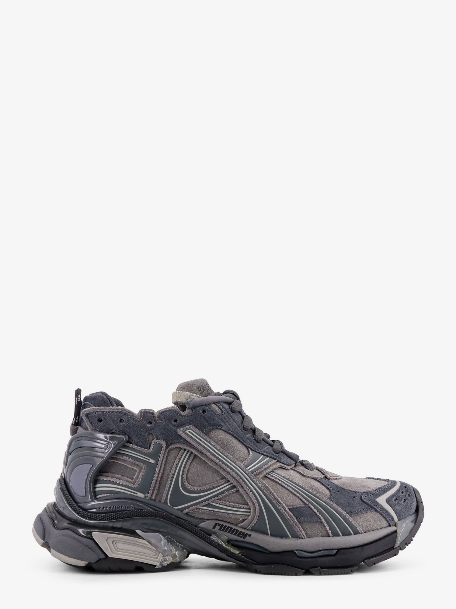 Balenciaga Men Runner Low-Top Suede Sneakers