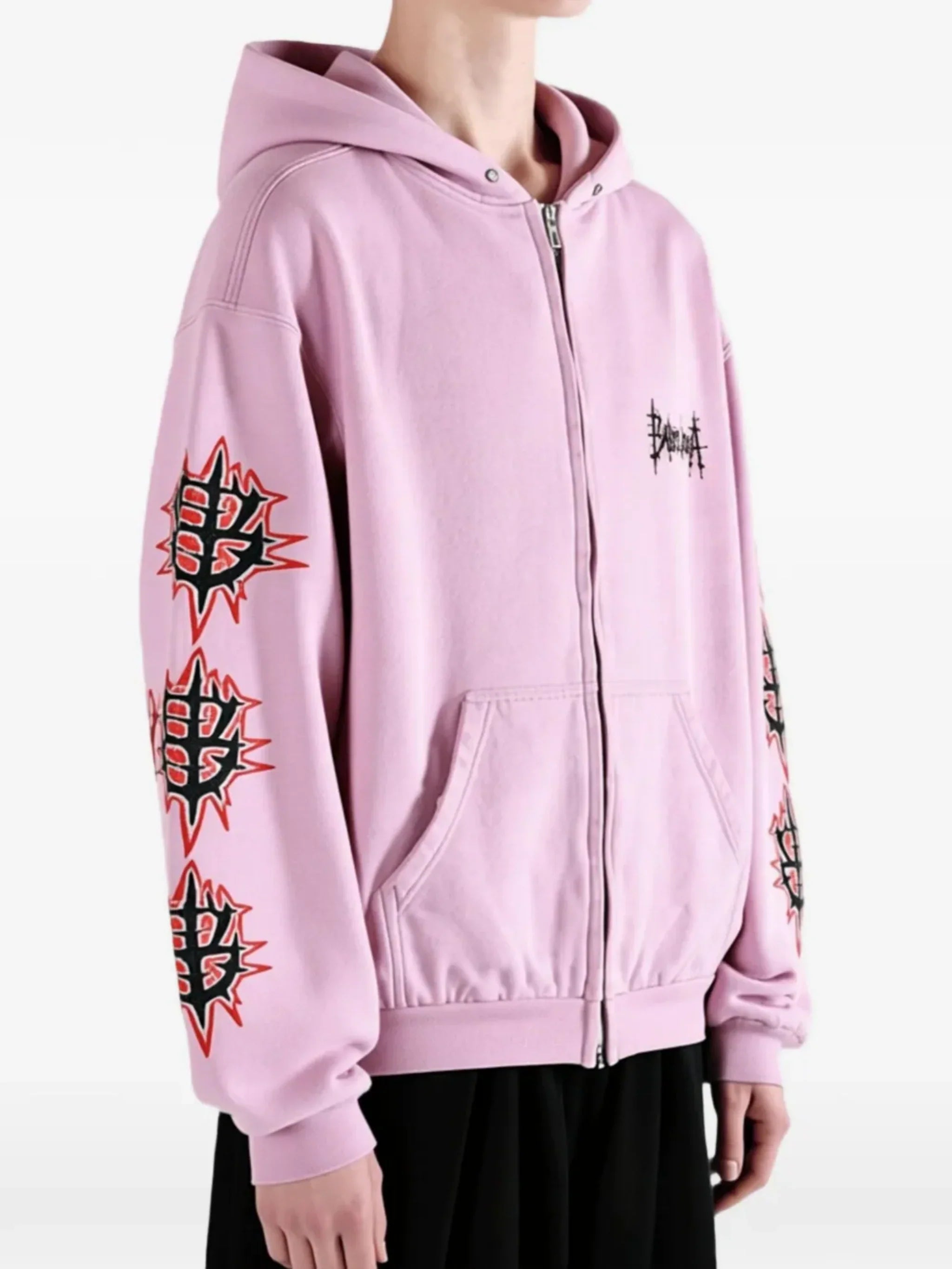 BALENCIAGA - Women Sacre Couer Medium Fit Zip-Up Hoodie
