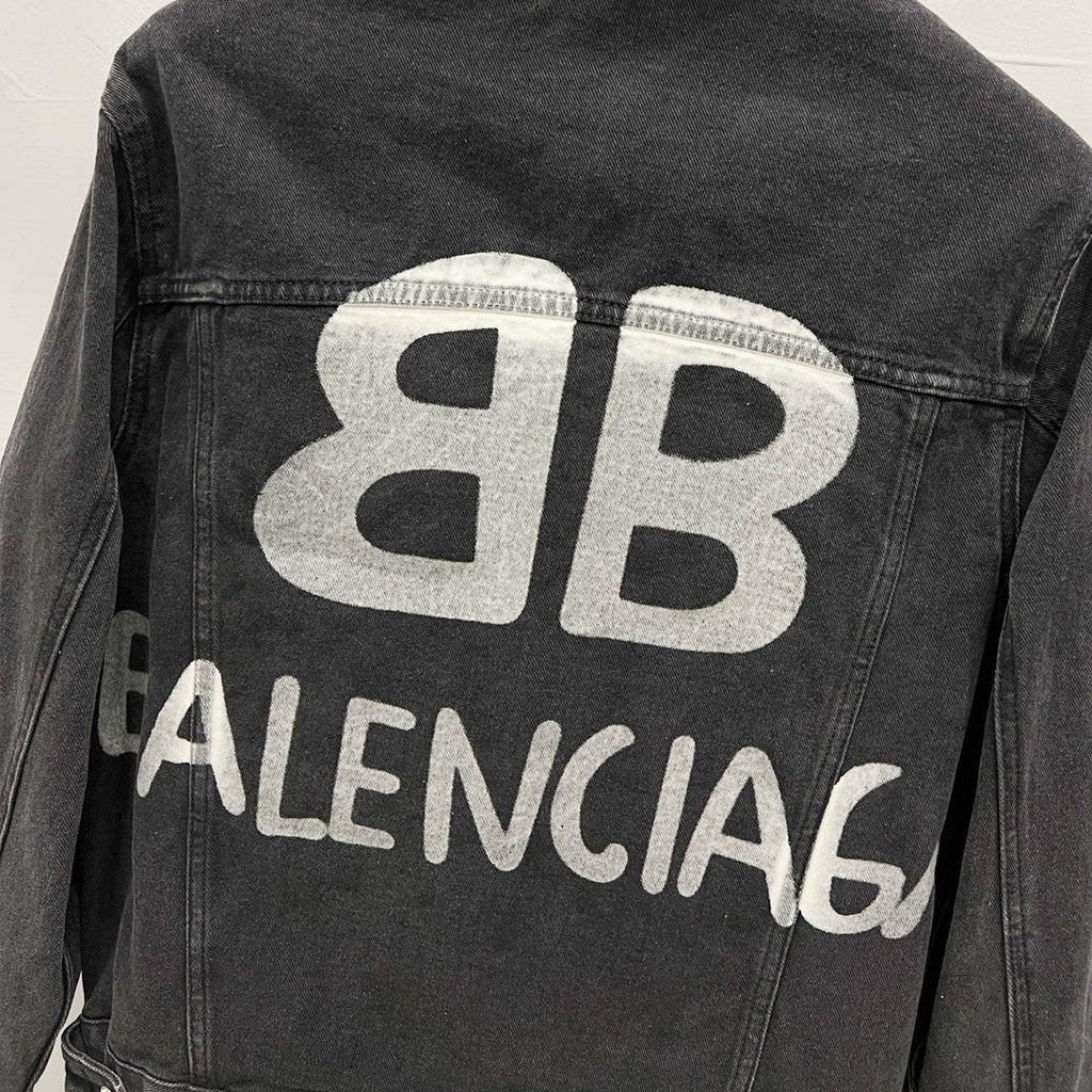 Balenciaga 2025SS BB logo Denim Jacket