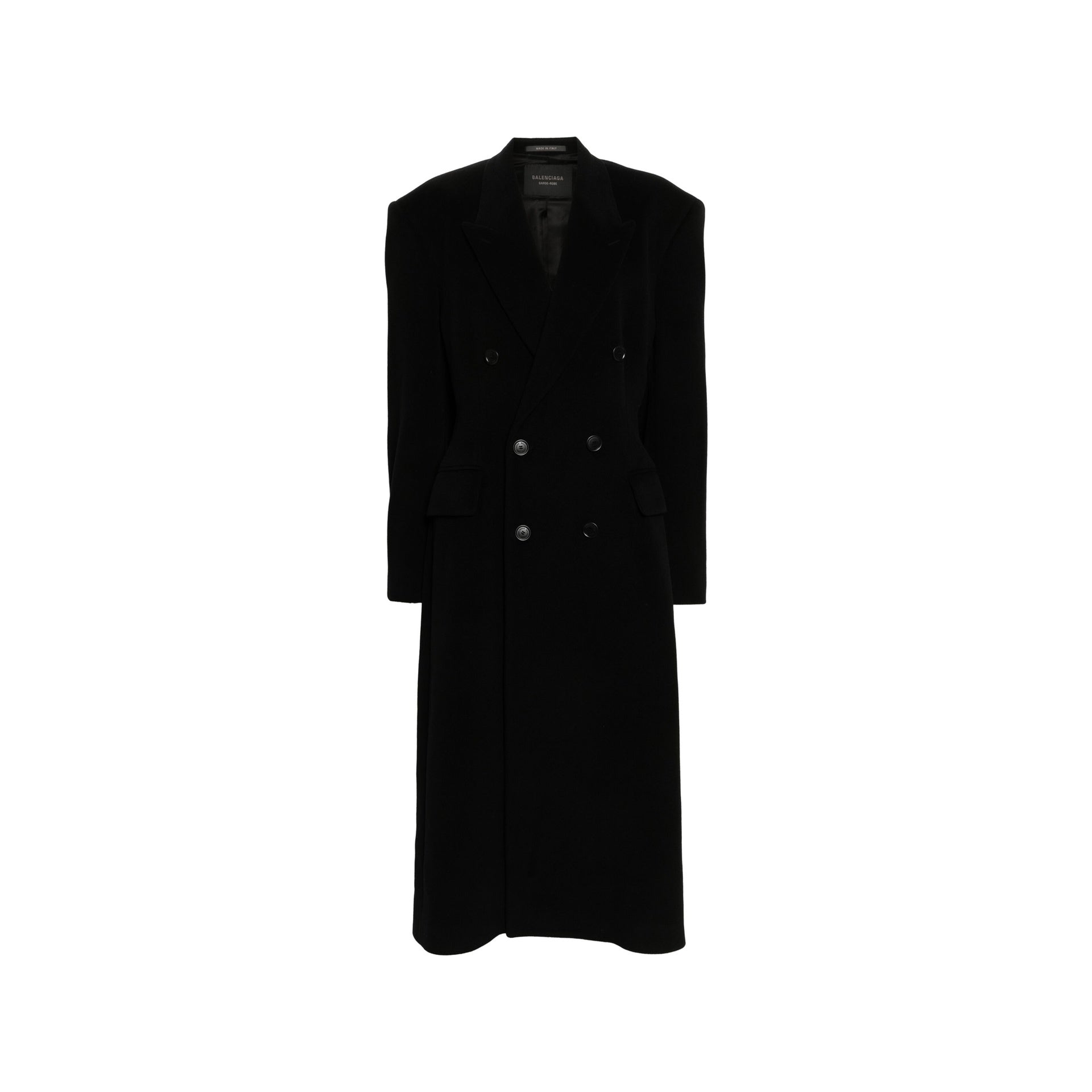 Balenciaga Cashmere And Wool Cinched Coat Women