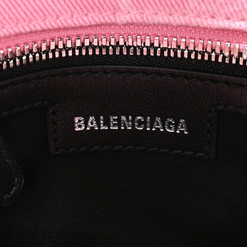 Denim BB Monogram Neo Cagole Handbag XS Pink