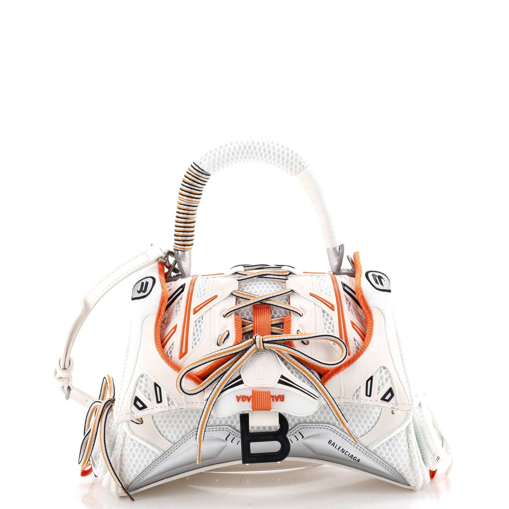 SneakerHead Top Handle Bag Mesh and Faux Leather Small