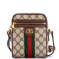 x Gucci The Hacker Project Zip Messenger Bag BB Coated Canvas Mini