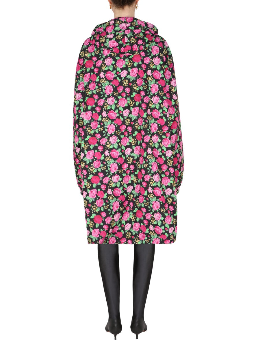 Balenciaga Women Coat With Floral Pattern