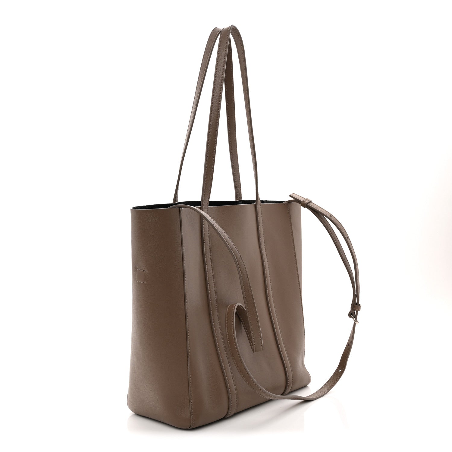 Calfskin XS Everyday Tote Light Beige Black