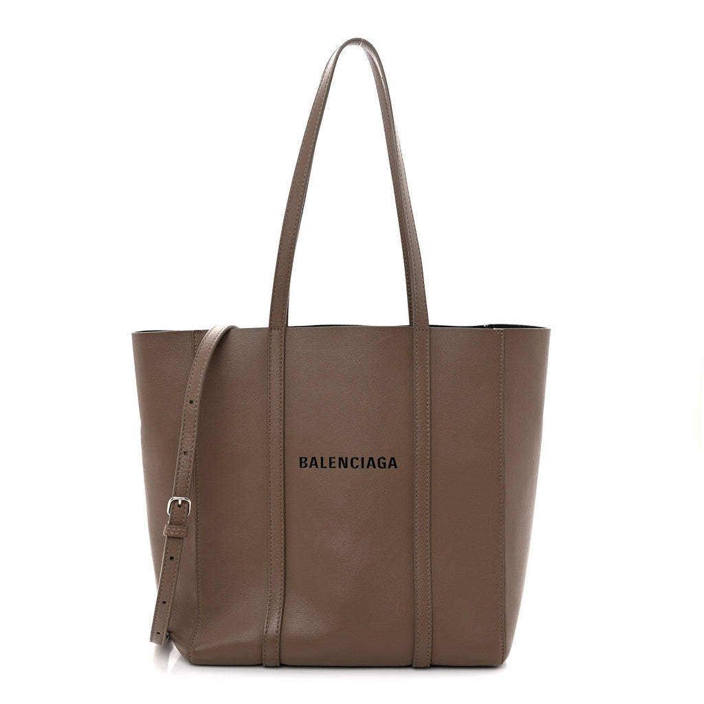 Calfskin XS Everyday Tote Light Beige Black