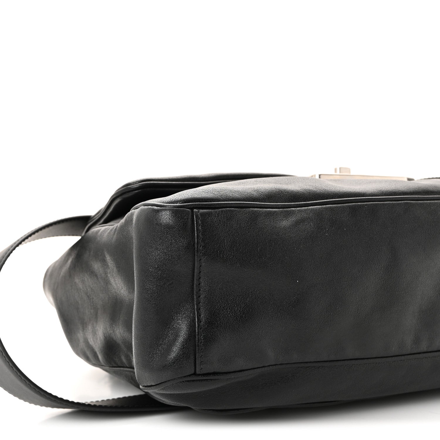 Calfskin Medium Modu Shoulder Bag Black