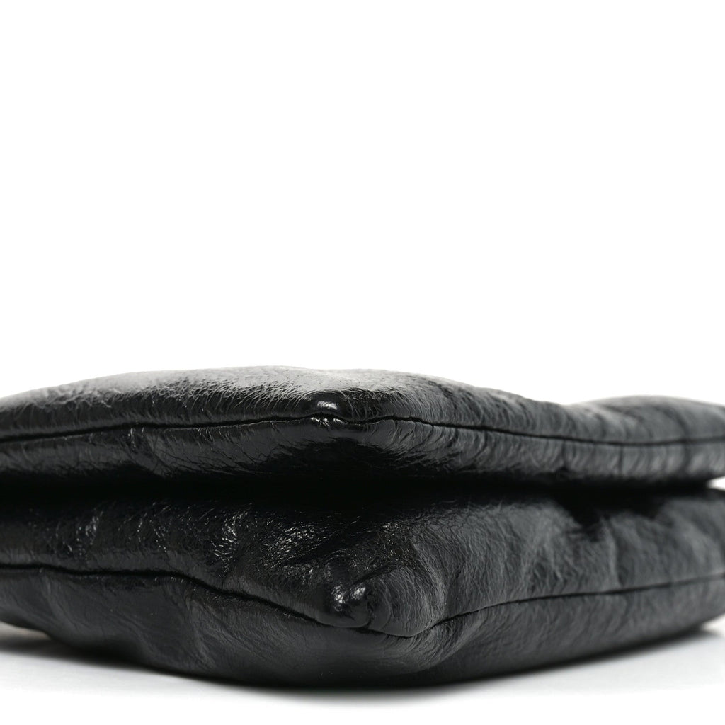 Arena Puffy Monaco Chain Shoulder Bag Black