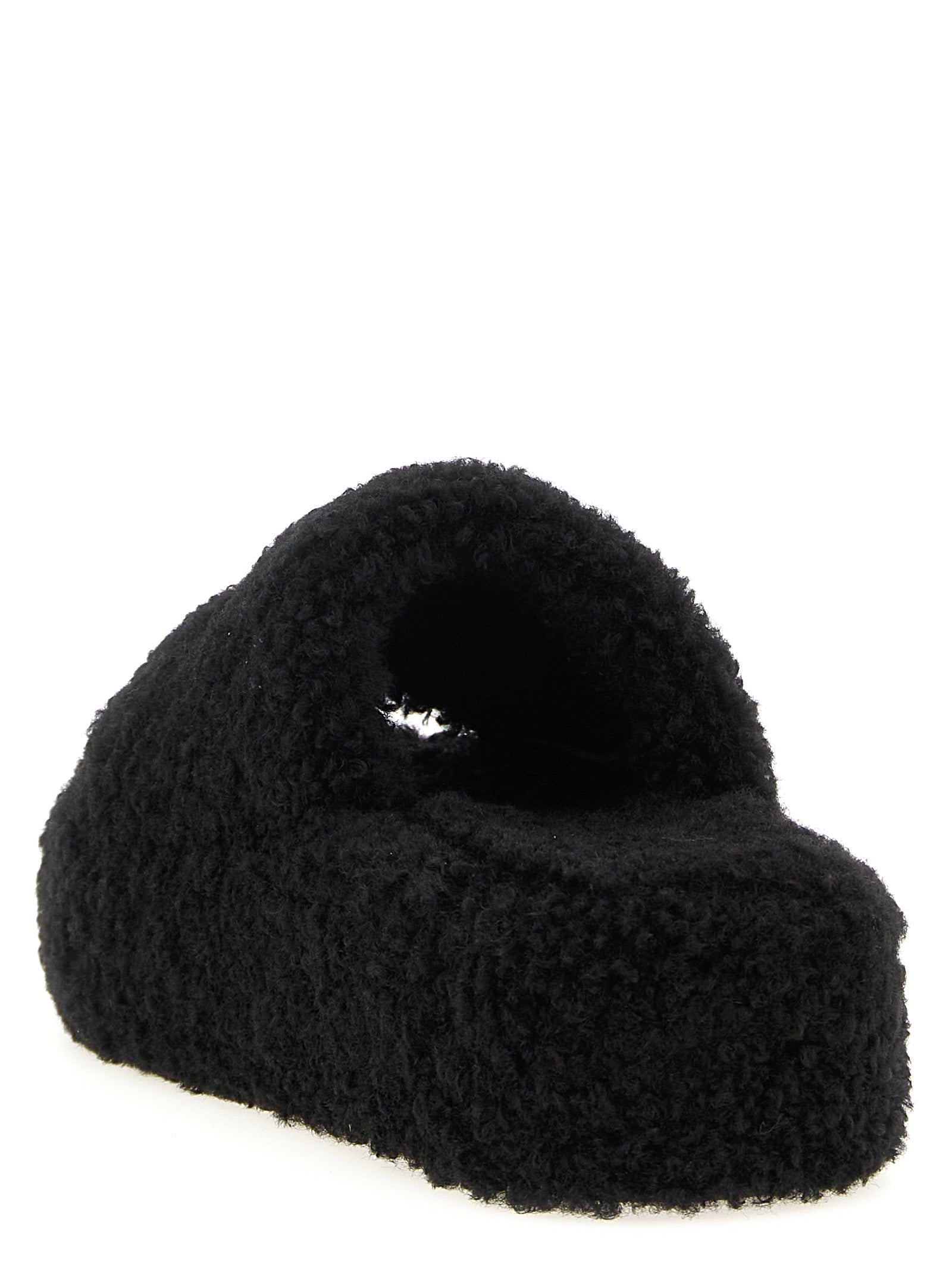 Balenciaga Women 'Furry Platform' Slides