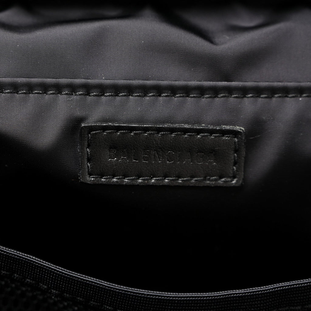 Nylon Logo Sport Camera Bag Black