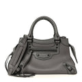Smooth Calfskin Neo Classic Black Hardware S City Dark Grey