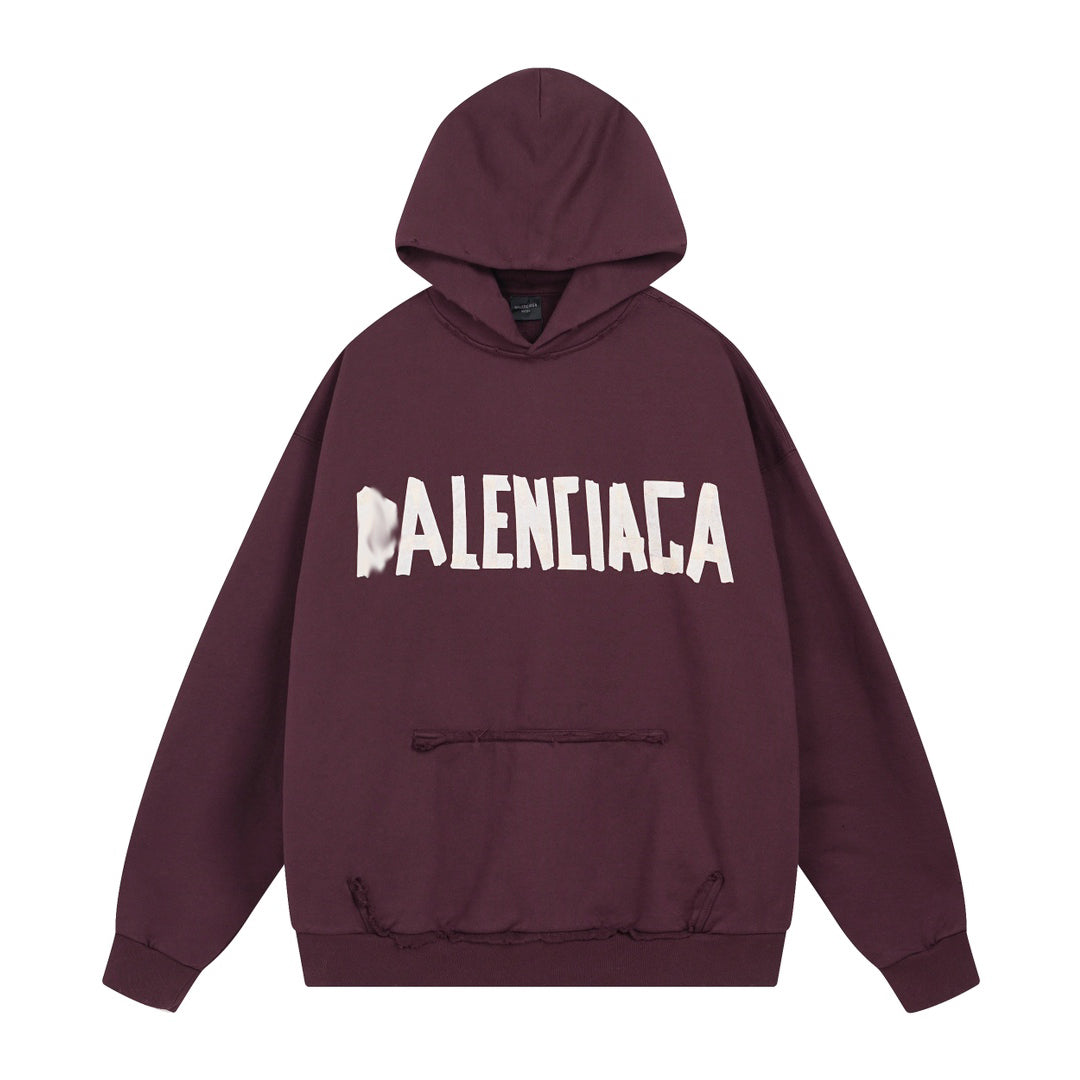 Balenciaga Print LOGO Hoodie