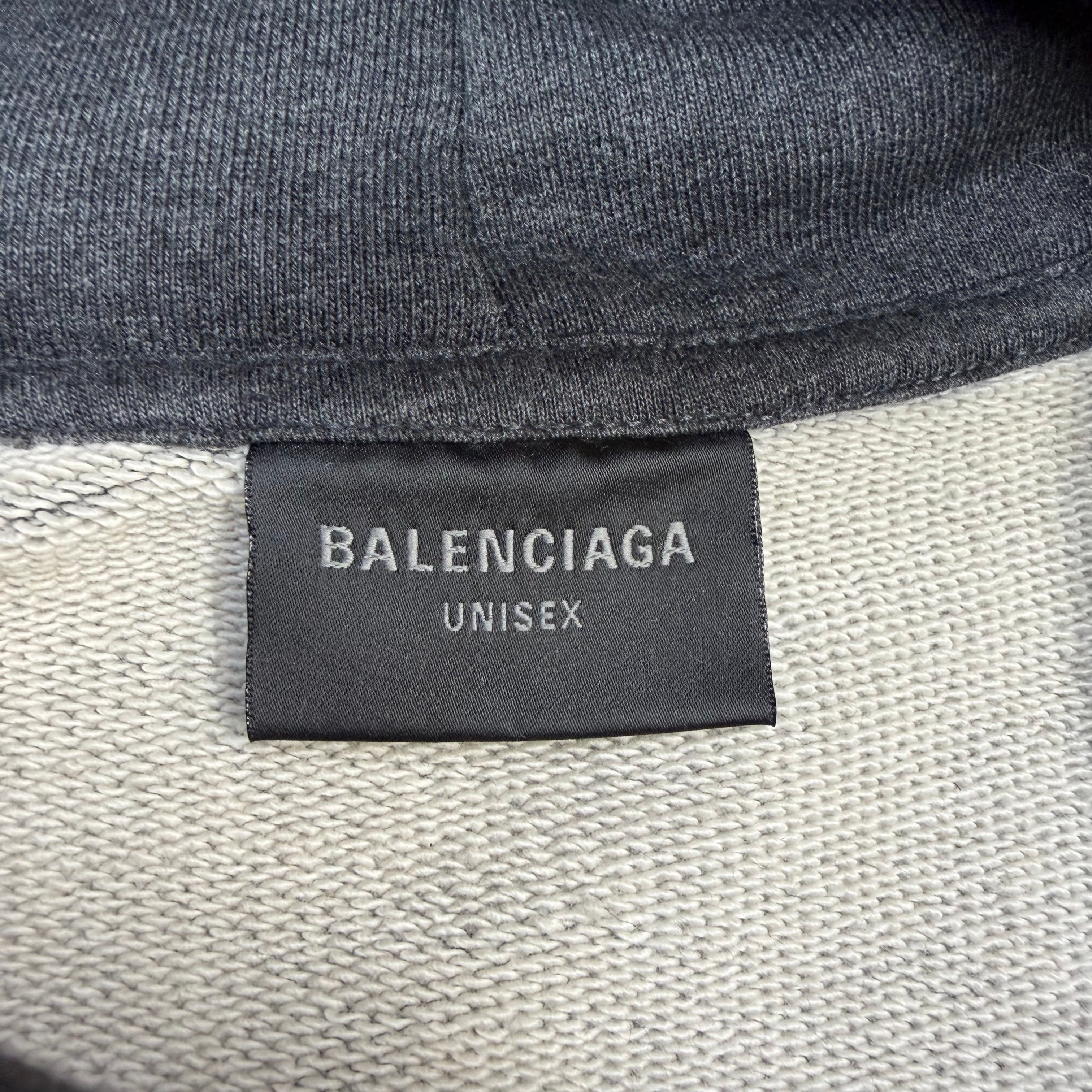 Balenciaga Tape Type Ripped Hoodie S (L) Women