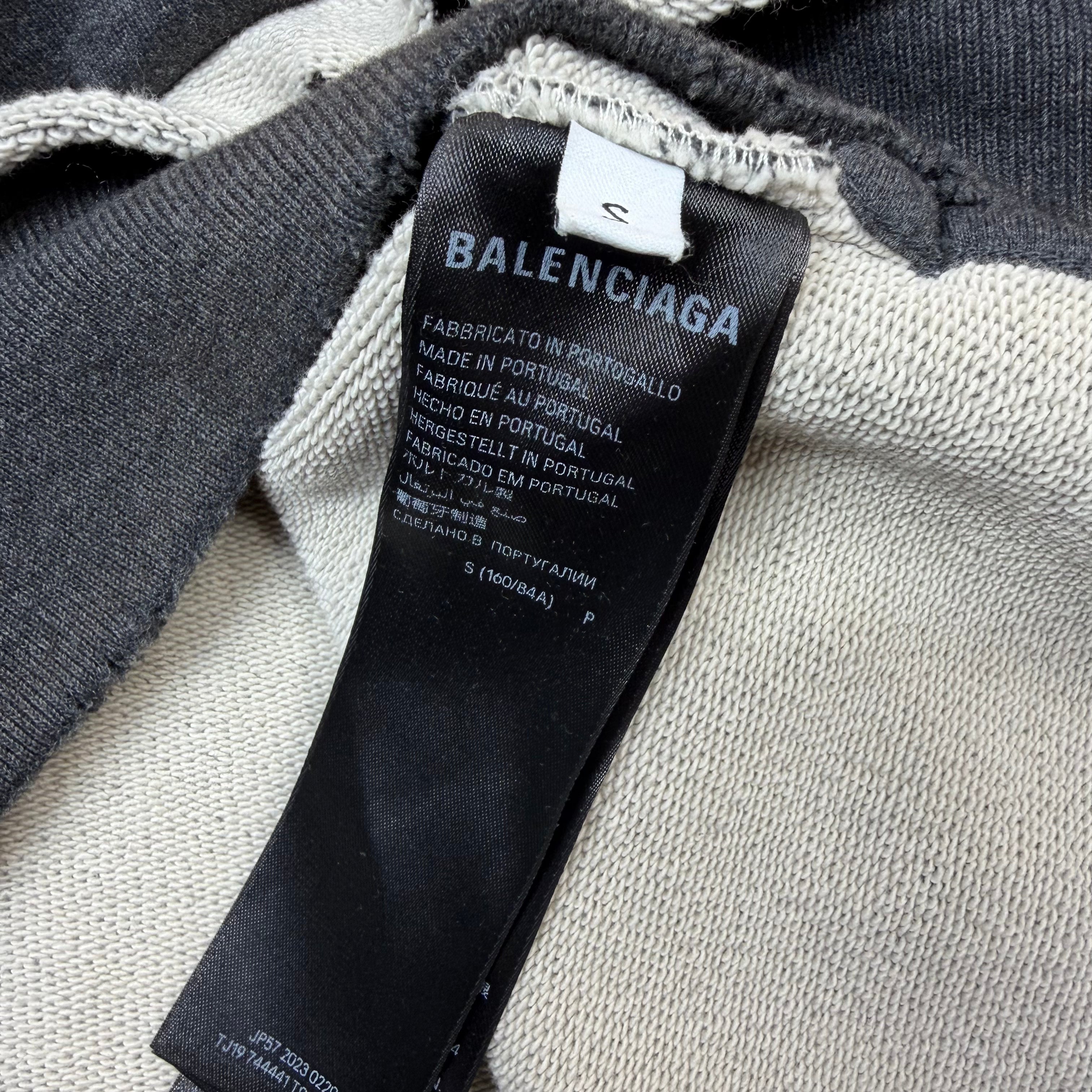 Balenciaga Tape Type Ripped Hoodie S (L) Women