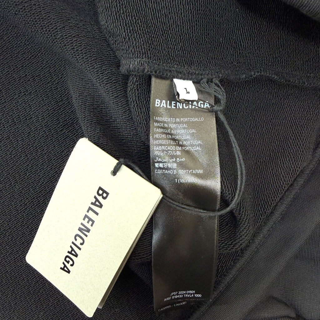 Balenciaga Paris Strass Cropped Hoodie 1 (L) Women