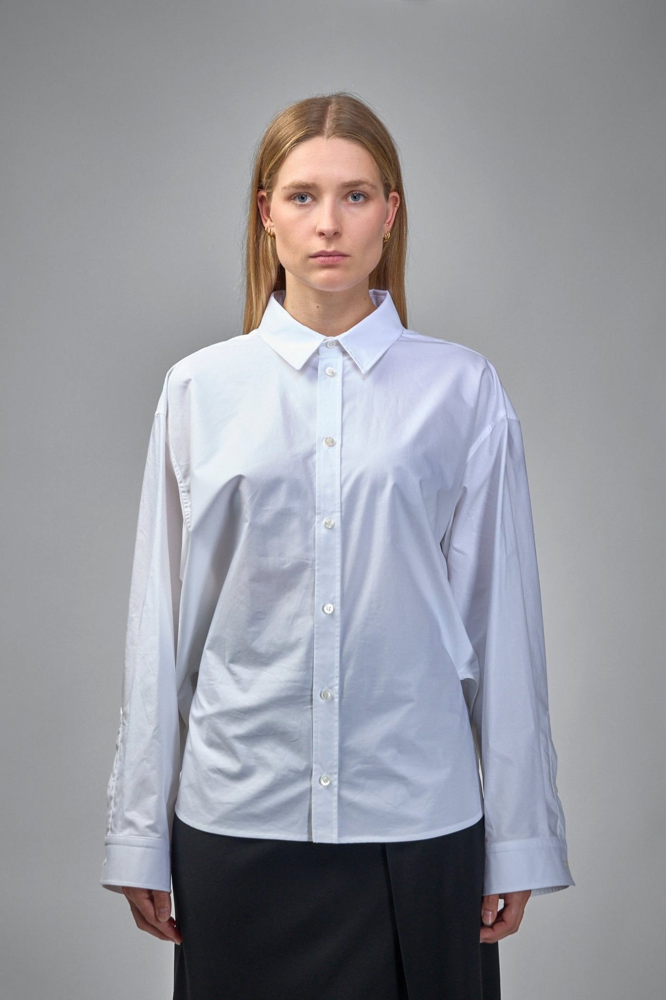 Semi-fitted Long Sleeve women shirt
