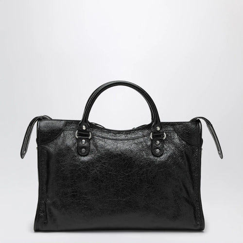 Balenciaga - Le City Medium bag in Arena lambskin leather black