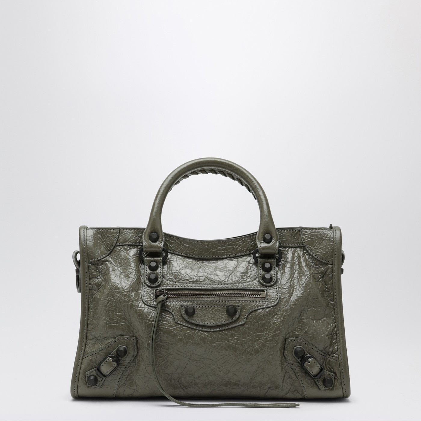 Balenciaga - Le City small tote bag in military green