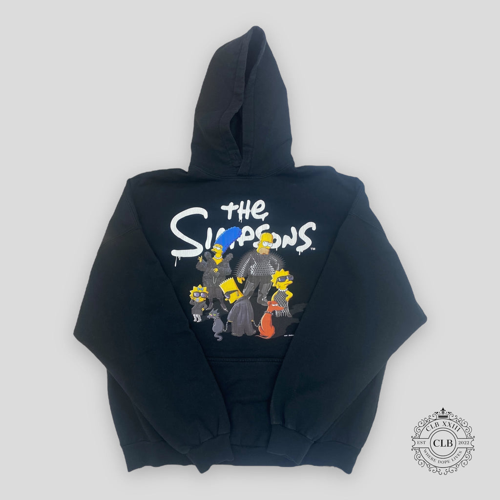 Balenciaga X The Simpsons Oversized Hoodie in Black