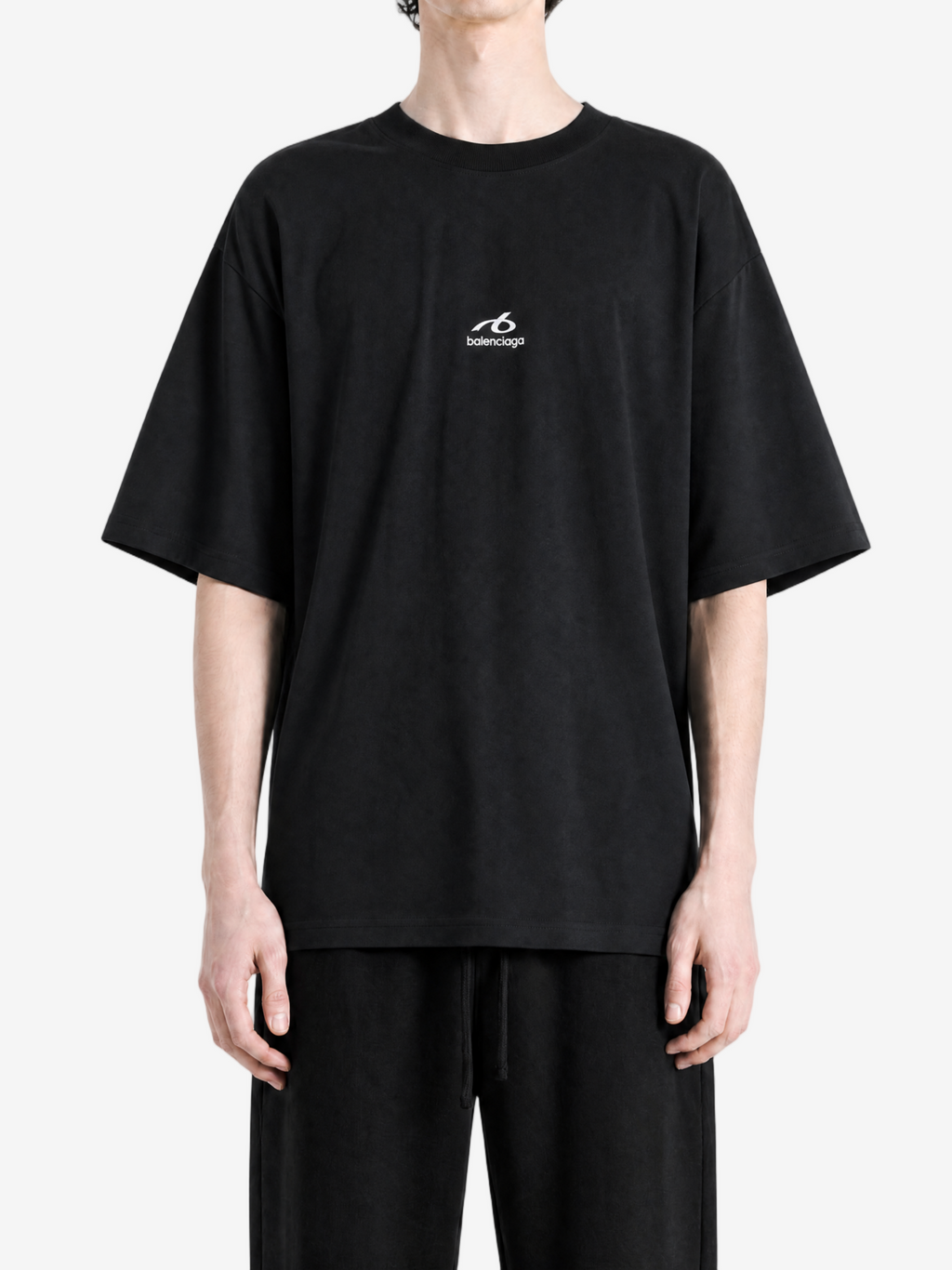 BALENCIAGA - Men Medium Fit Tech Logo T-Shirt